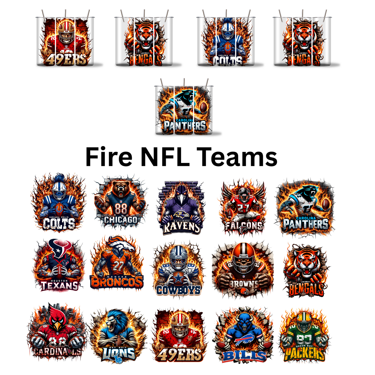 NFL tumblers