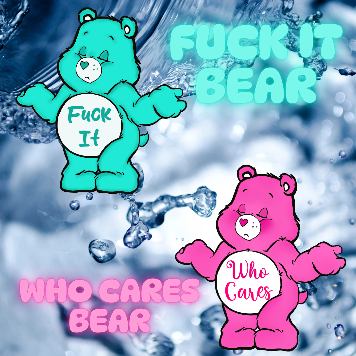 Don’t Care Bears Shot Glasses set of 4