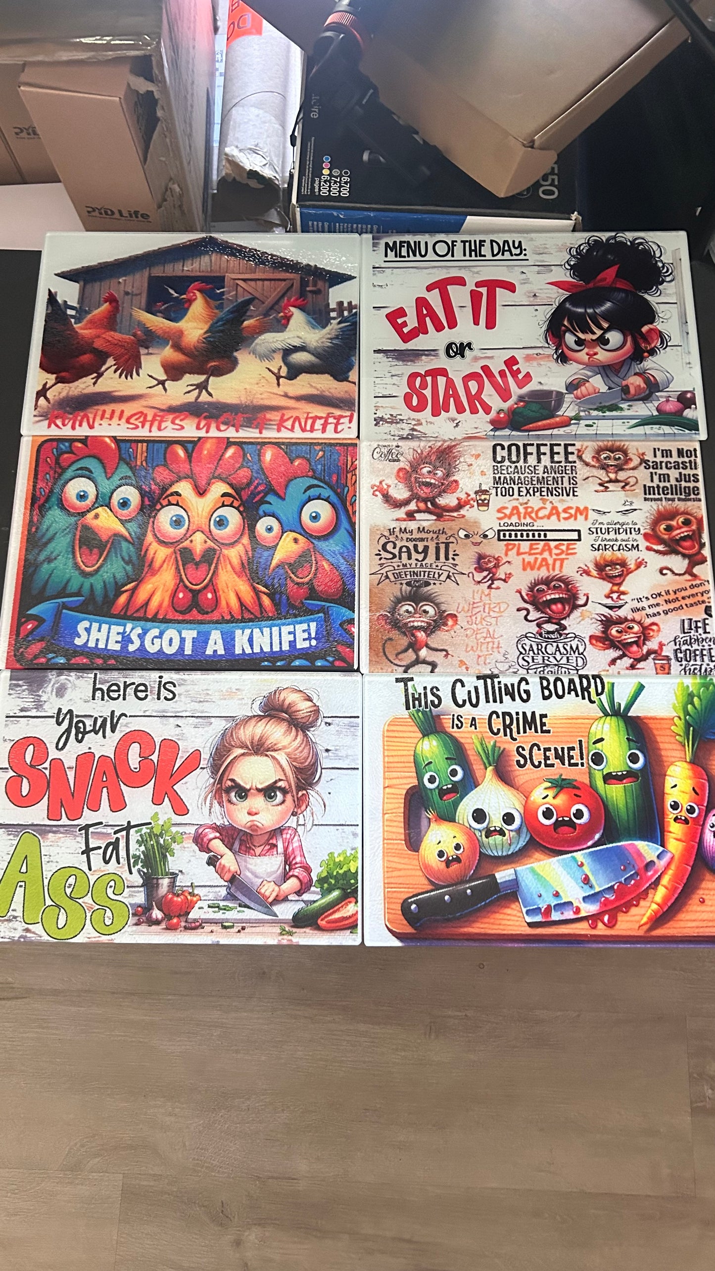 11X8 Glass Cutting Board