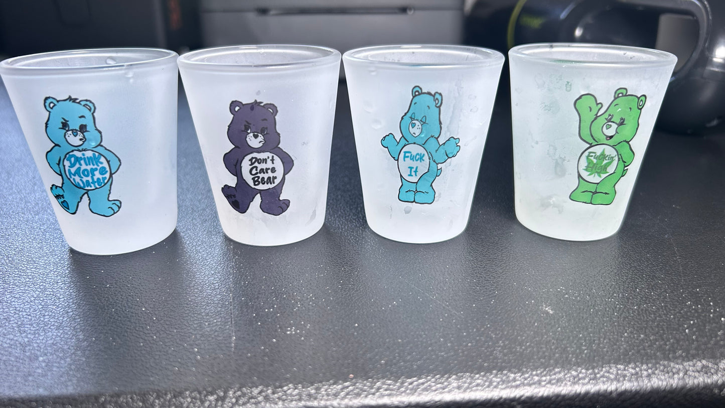 Don’t Care Bears Shot Glasses set of 4