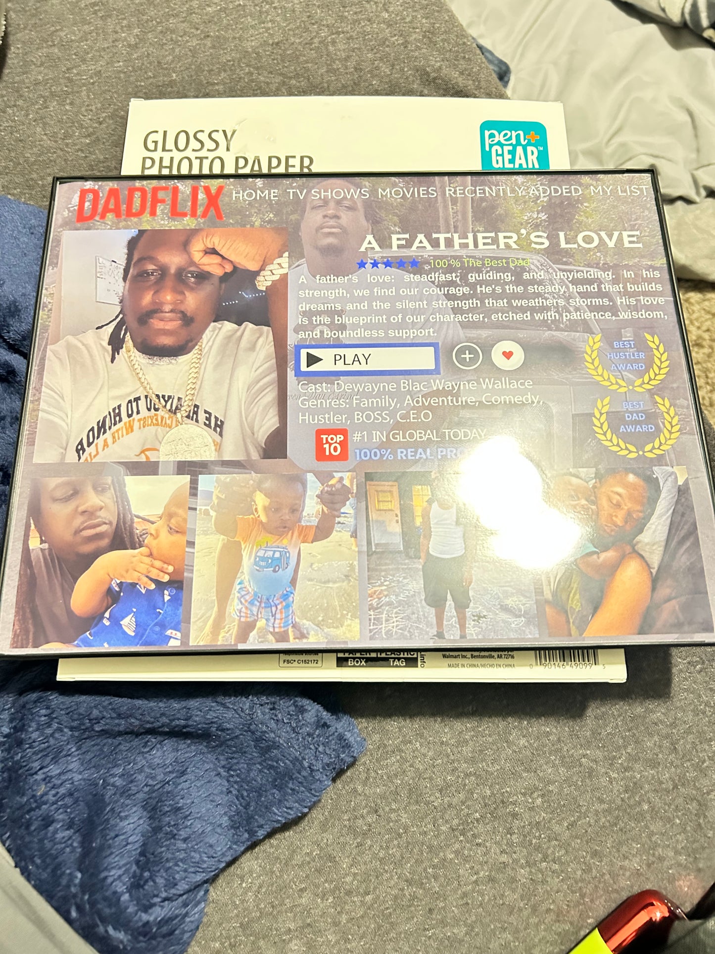 11x8 Name Flix Picture With Frame